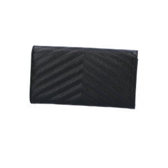 Saint Laurent Monogram YSL Matelasse Long Wallet Camse - Picture 1 of 3